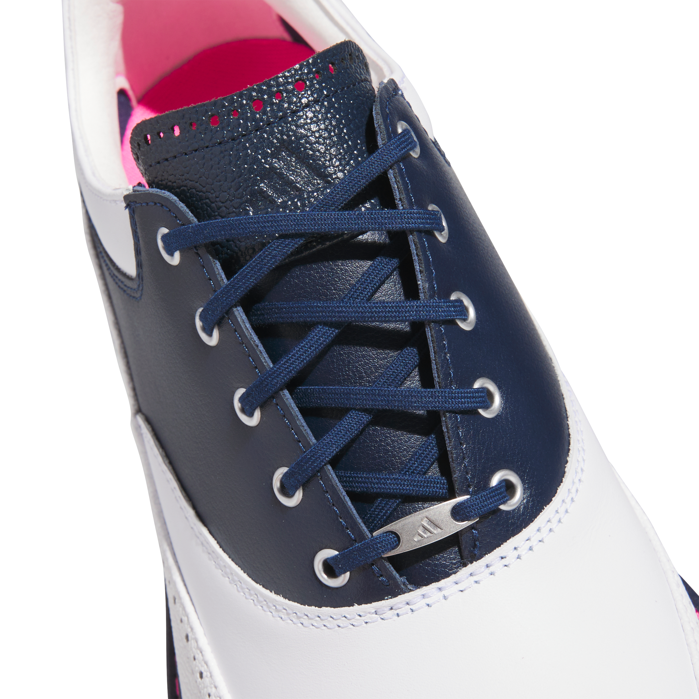 Men's MC80 Spikeless Golf Shoe - White/Navy/Pink