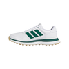 Chaussures de golf sans crampons S2G en cuir pour hommes - Blanc/Vert
