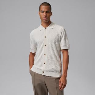 Men's SP Jordan Knit Button Down Short Sleeve Polo JORDAN