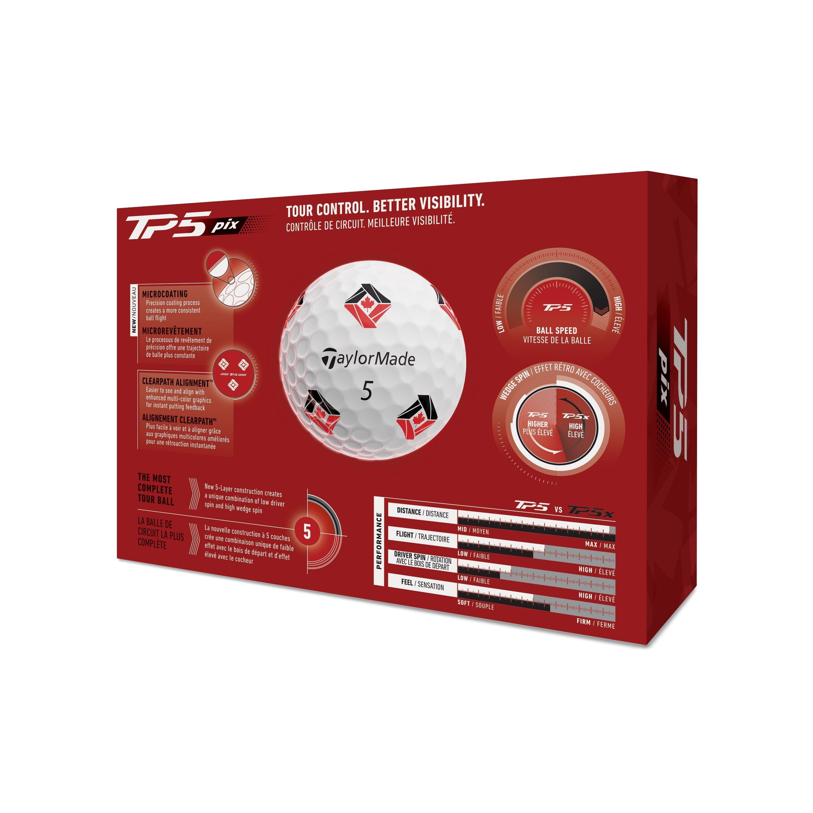 TP5 Pix Golf Balls - Canada Edition