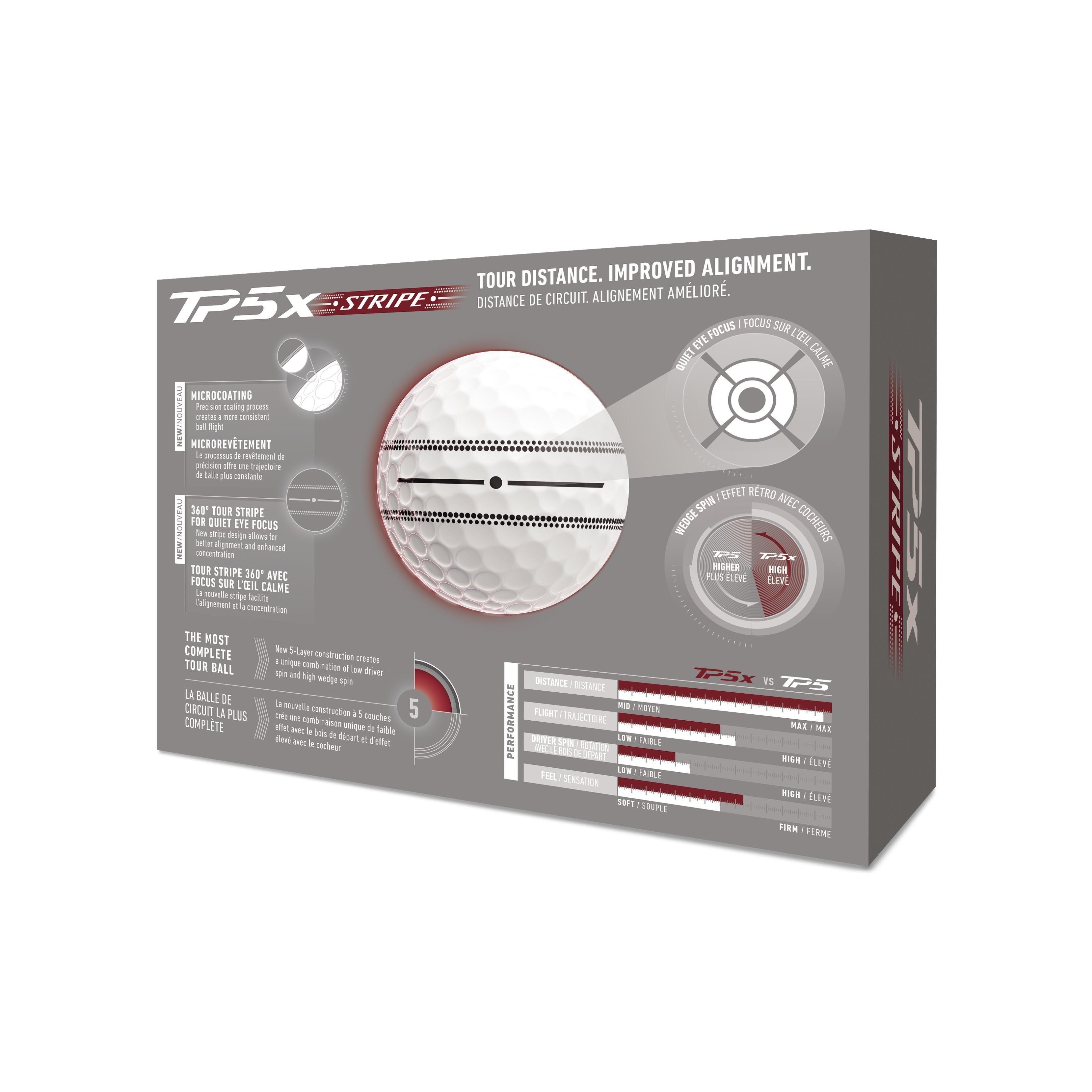 TP5x Golf Balls - Stripe