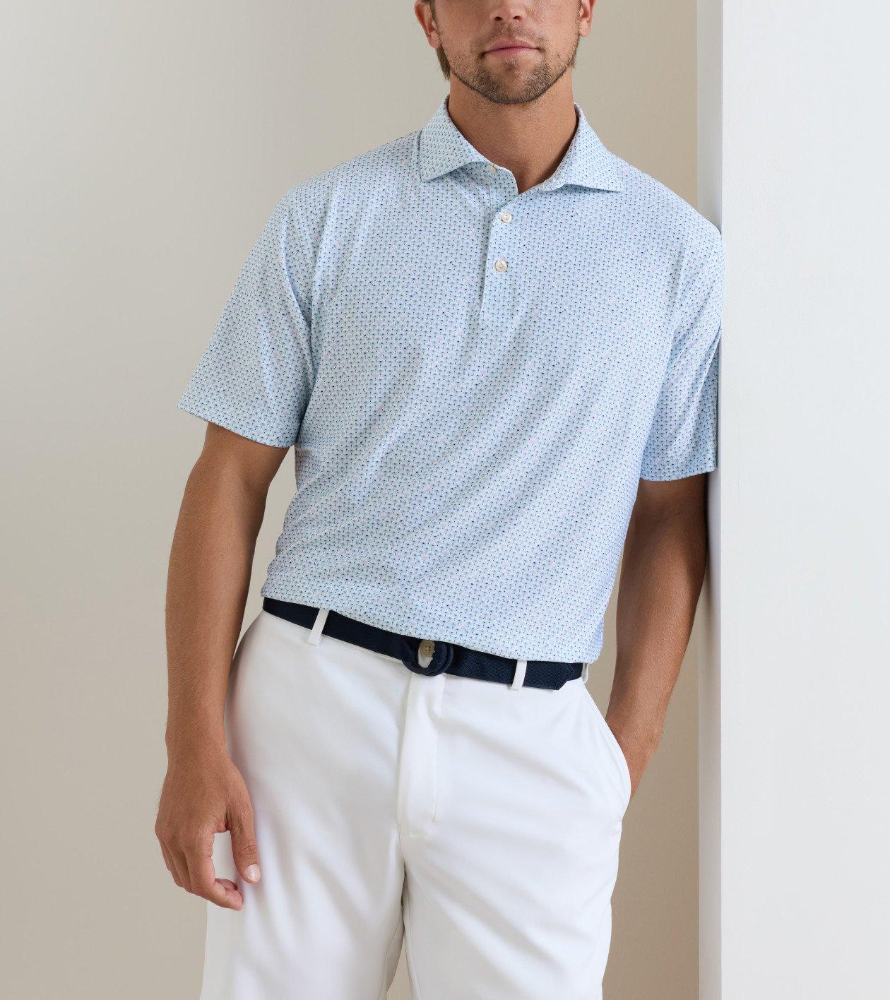 Men's Flock Short Sleeve Polo