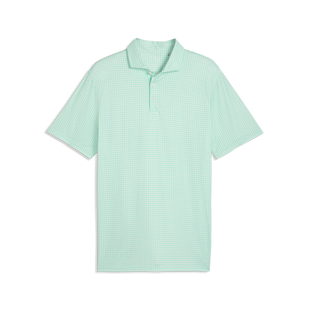 Men's Cloudspun Mono Check Short Sleeve Polo PUMA