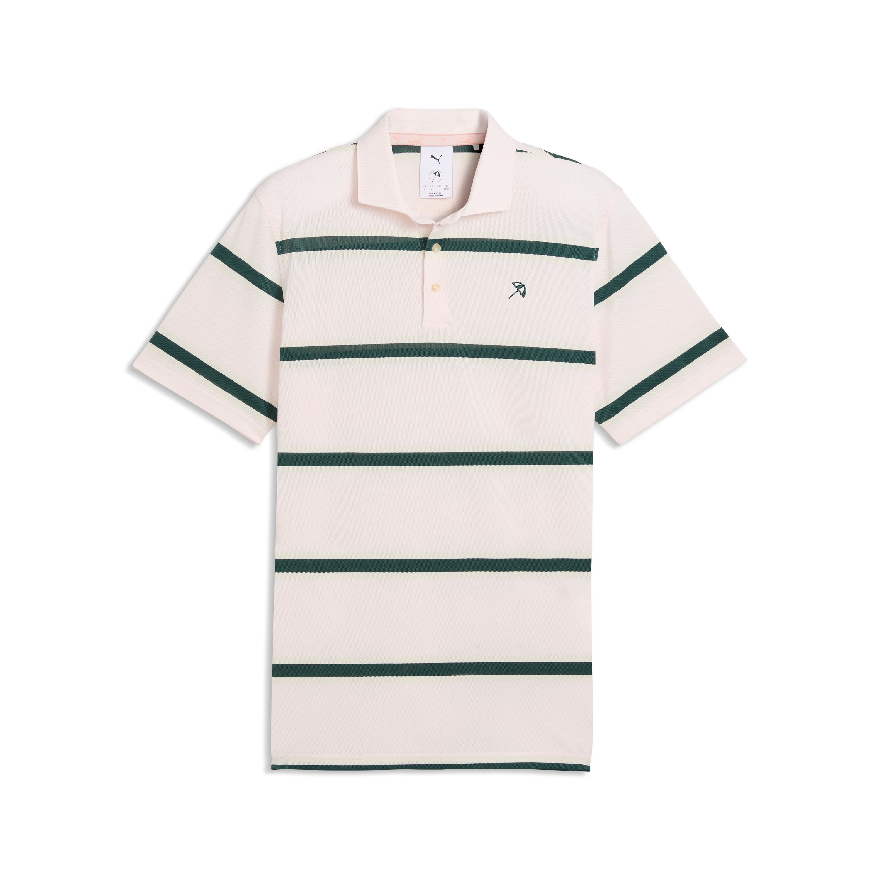 Men's Puma x AP Pique Stripe Short Sleeve Polo
