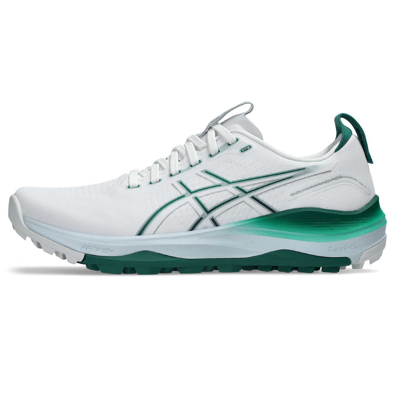 Men's Gel-Kayano Ace 3 Spikeless Golf Shoe - White/Green