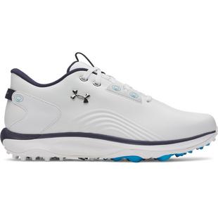 Men's Drive Fade 2 SL Spikeless Golf Shoe - White/Blue UNDER ARMOUR