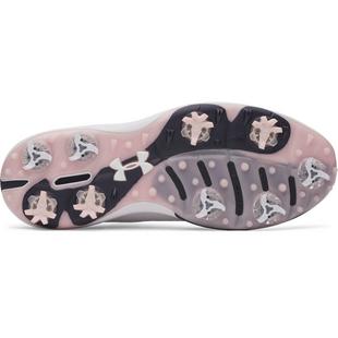 Men's Drive Pro Clone LE Spiked Golf Shoe - White/Navy/Pink UNDER ARMOUR