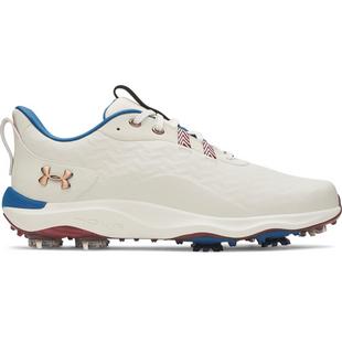 Men's Drive Pro Clone LE Spiked Golf Shoe - Off-White/Multi UNDER ARMOUR