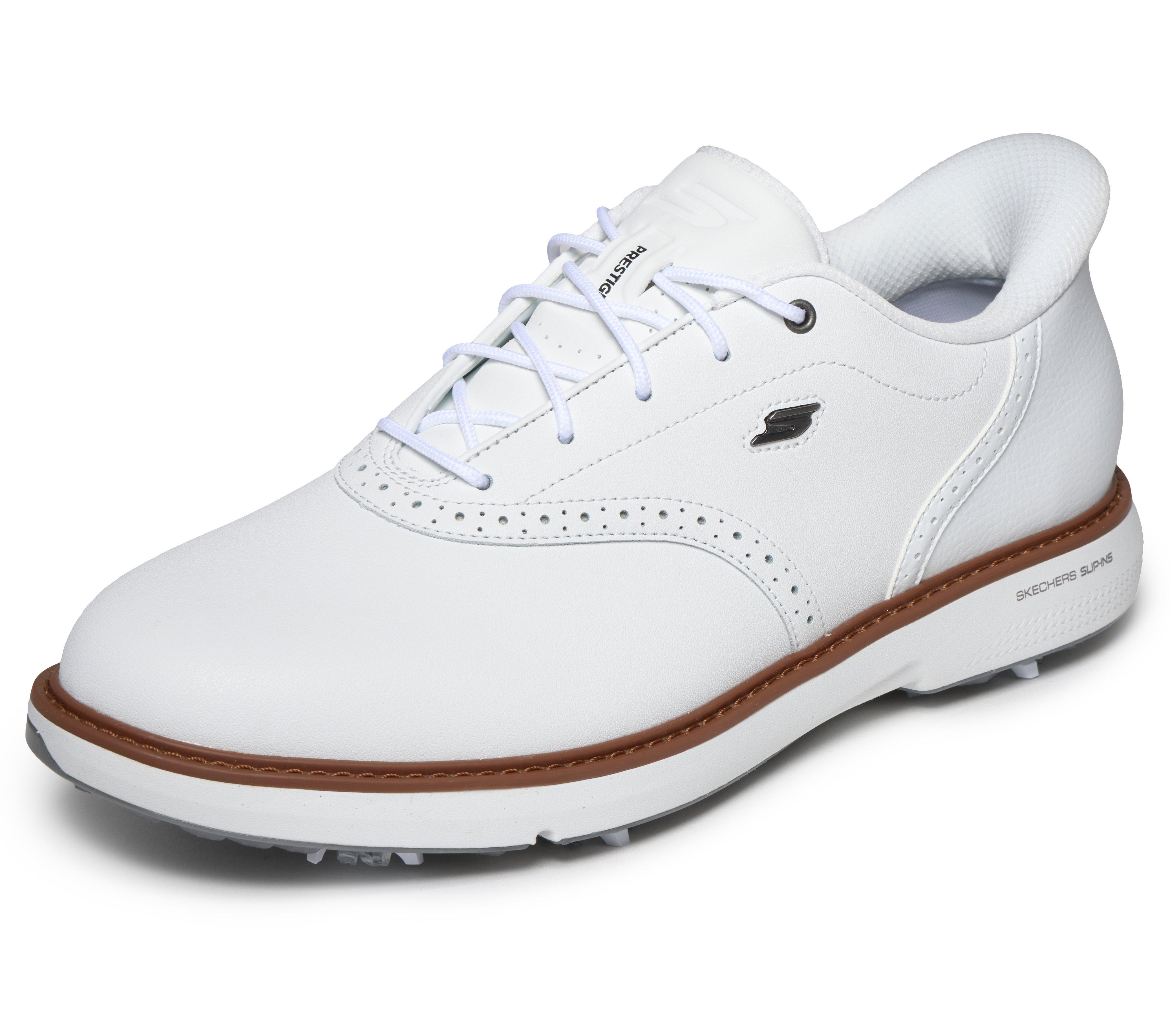 Men's Go Golf Prestige Spiked Shoe - White