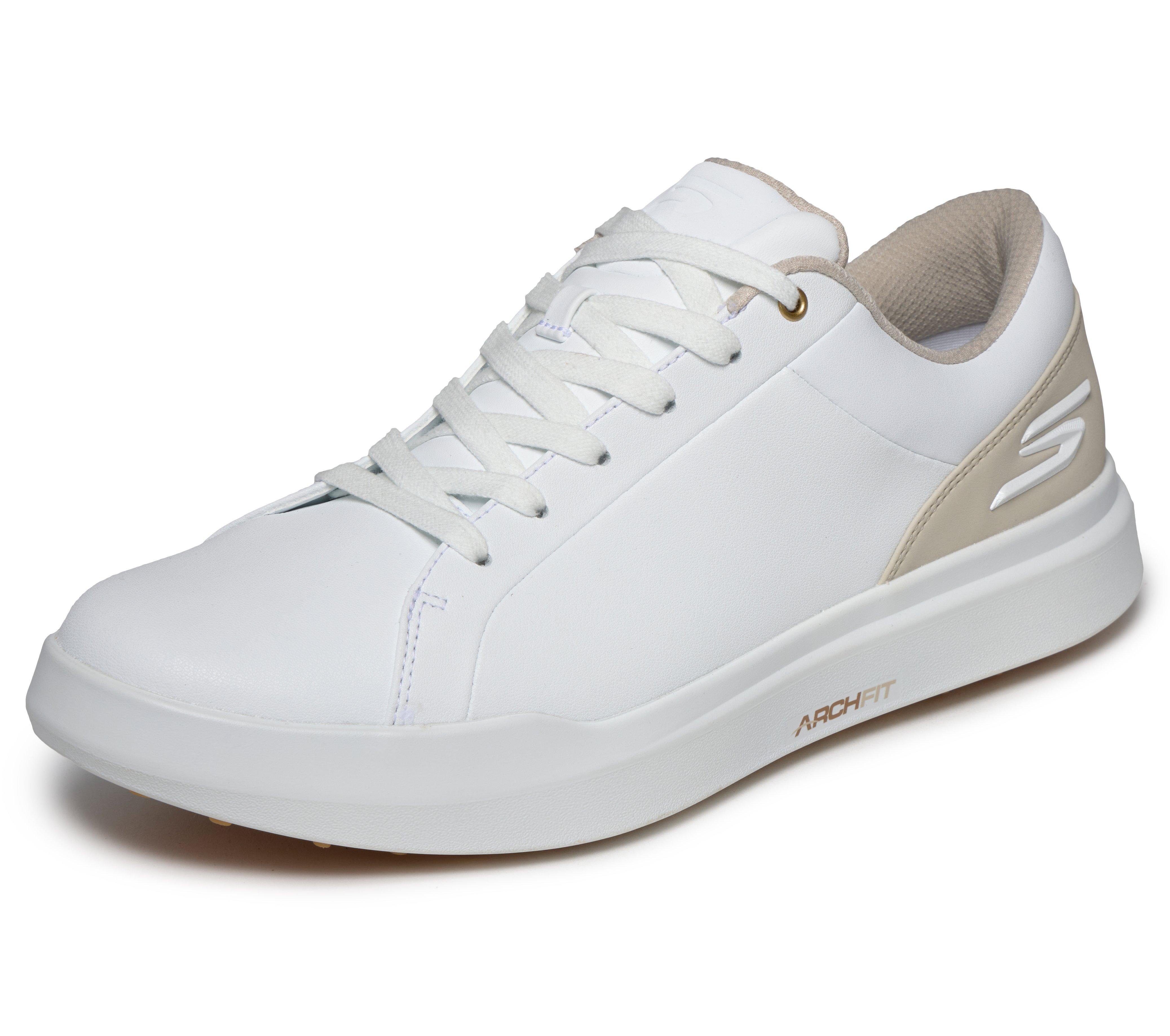 Men's Go Golf Drive 6 Spikeless Shoe - White/Tan