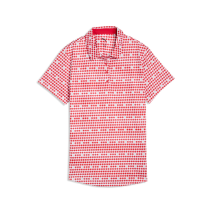 Women's Maple Leaf Printed Short Sleeve Polo PUMA