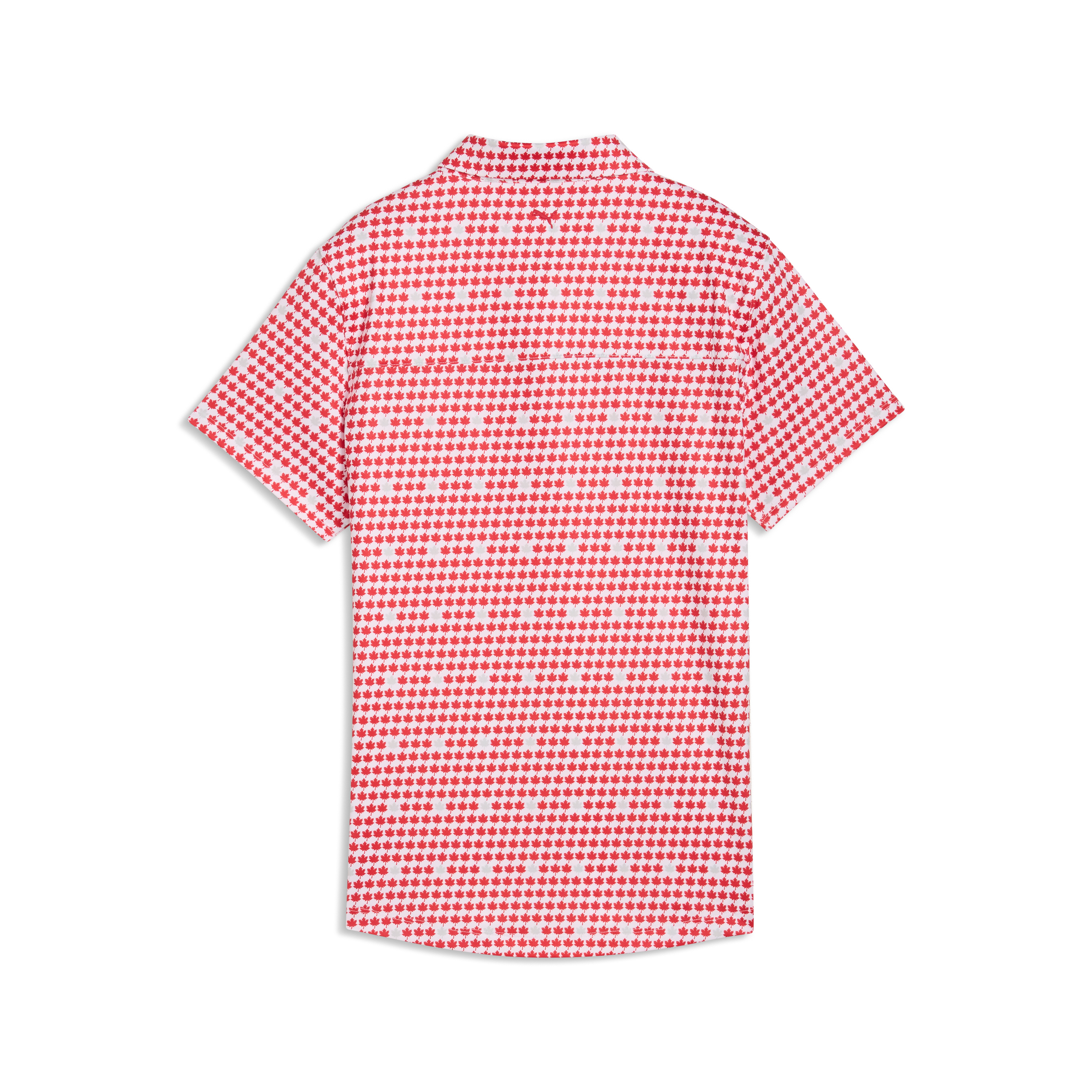 Women's Maple Leaf Printed Short Sleeve Polo