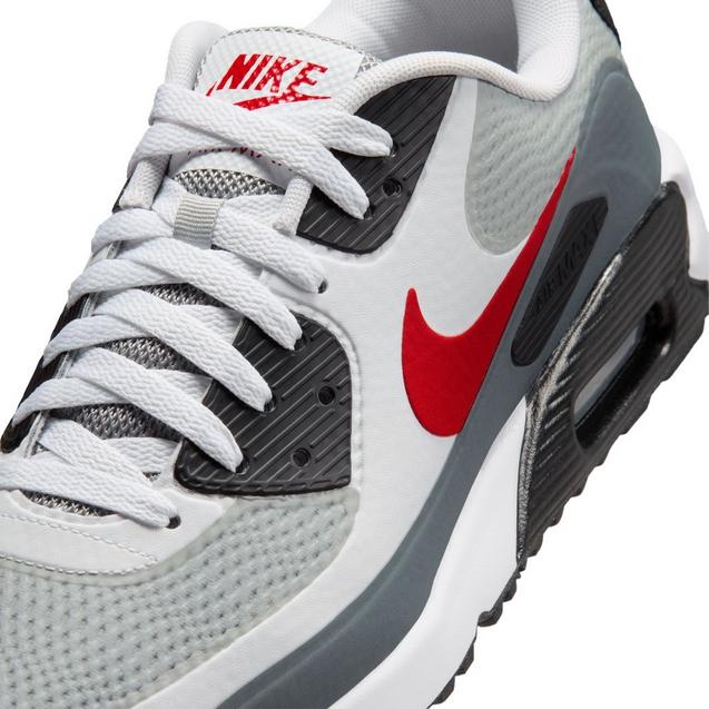 Air Max 90 Spikeless Golf Shoe - White/Grey/Red | NIKE | Golf