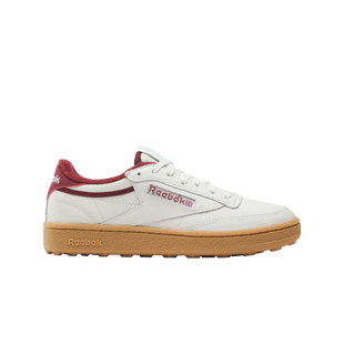 Women's Club C Spikeless Golf Shoe - White/Red REEBOK
