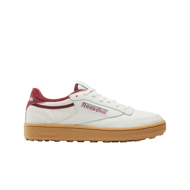 Women's Club C Spikeless Golf Shoe - White/Red REEBOK