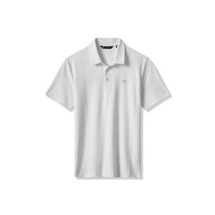 Polo &agrave; manches courtes Featherweight Salt pour hommes TRAVISMATHEW