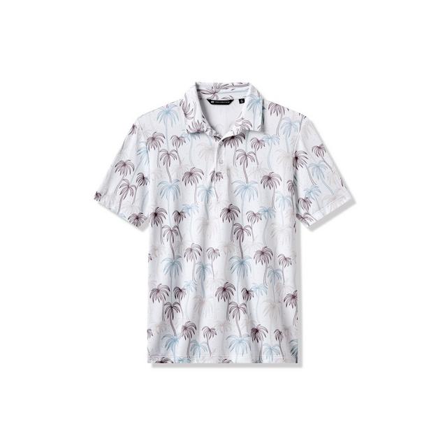 Men's Featherweight Palms Short Sleeve Polo TRAVISMATHEW