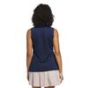 Women's Solid Ottoman Sleeveless Polo