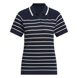 Women's Ultimate365 Stripe Knit Short Sleeve Polo ADIDAS