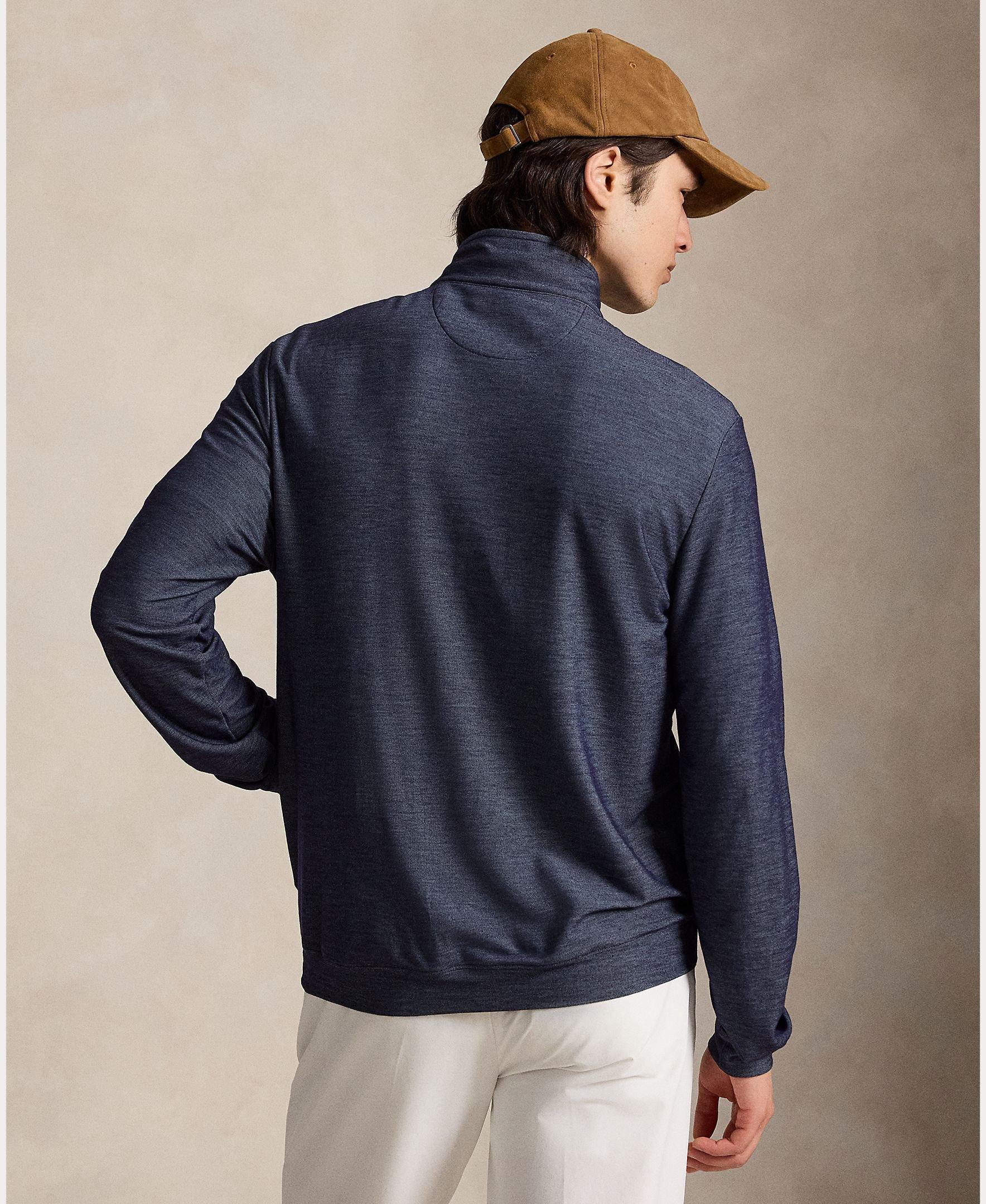 Men's Movement Mesh Knit Covered 1/4 Zip Sweater