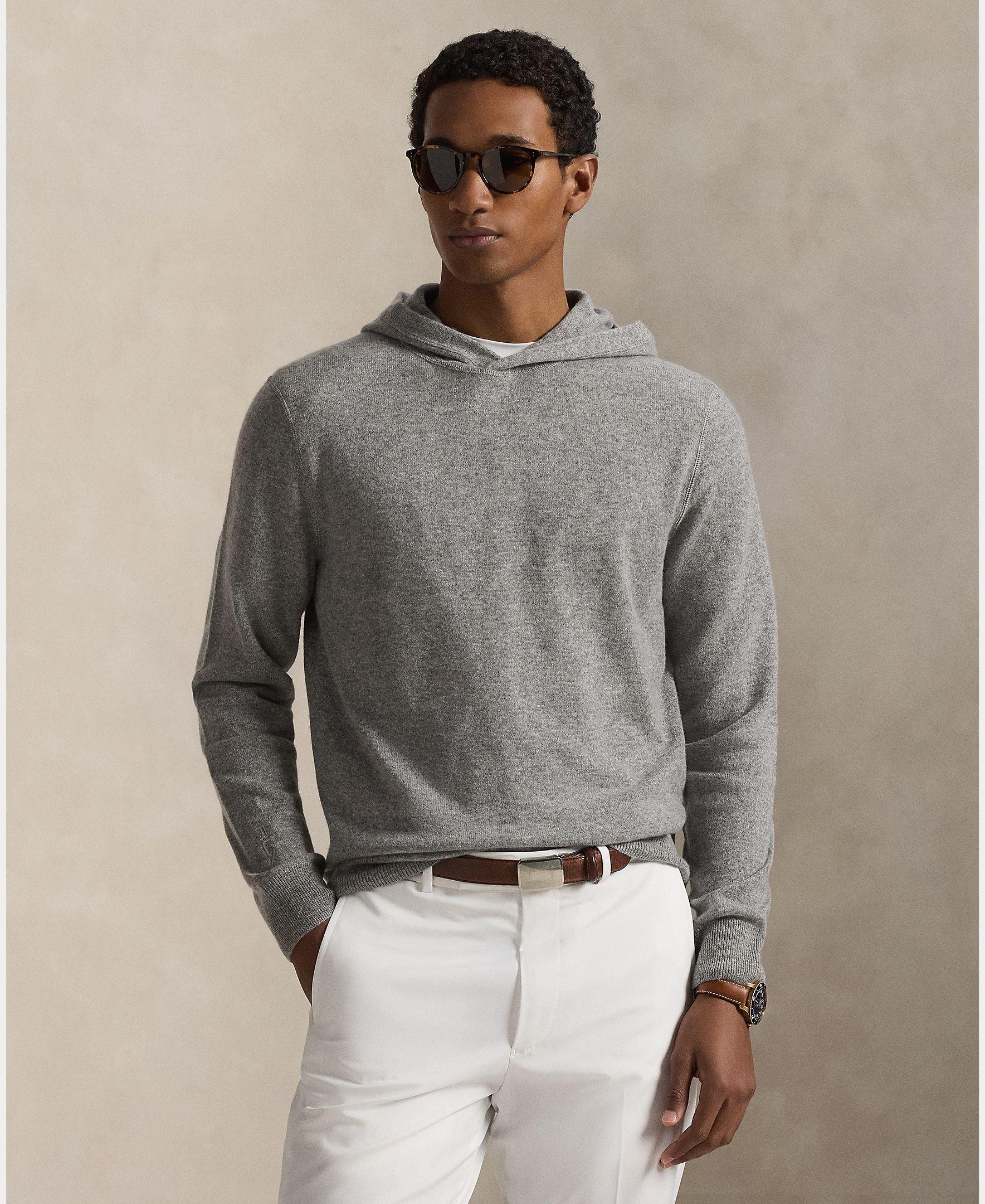 Men's Washable Cashmere Hoodie