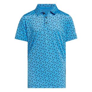 Boy's Ultimate365 Printed Mesh Short Sleeve Polo ADIDAS