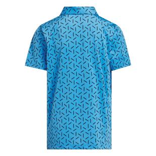 Boy's Ultimate365 Printed Mesh Short Sleeve Polo ADIDAS