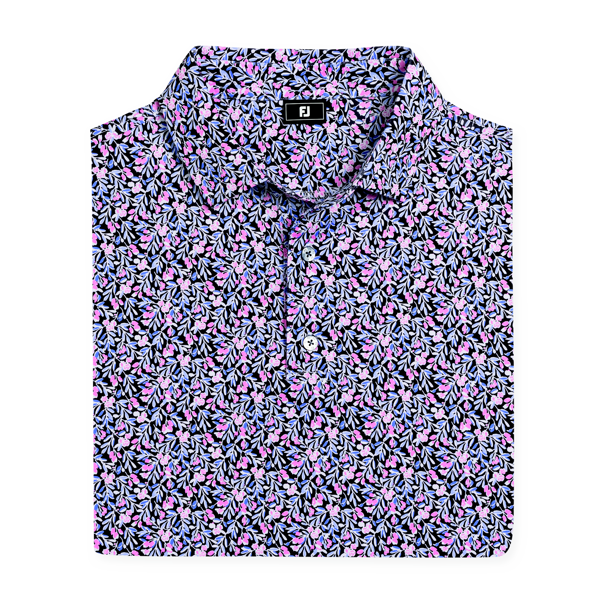 Men's Meadow Print Lisle Short Sleeve Polo