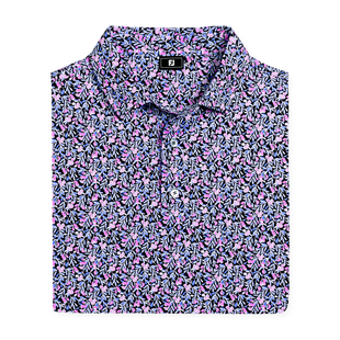 Men's Meadow Print Lisle Short Sleeve Polo FOOTJOY