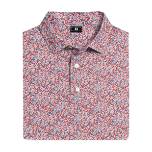 Men's Meadow Print Lisle Short Sleeve Polo FOOTJOY