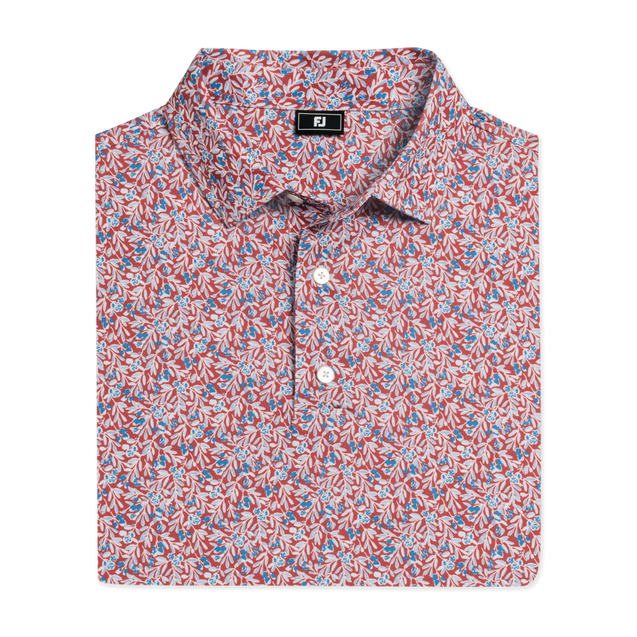 Men's Meadow Print Lisle Short Sleeve Polo FOOTJOY