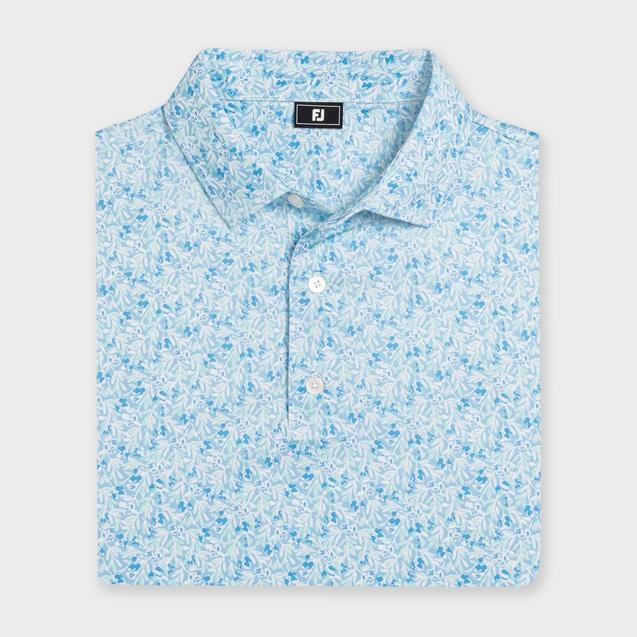 Men's Meadow Print Lisle Short Sleeve Polo FOOTJOY