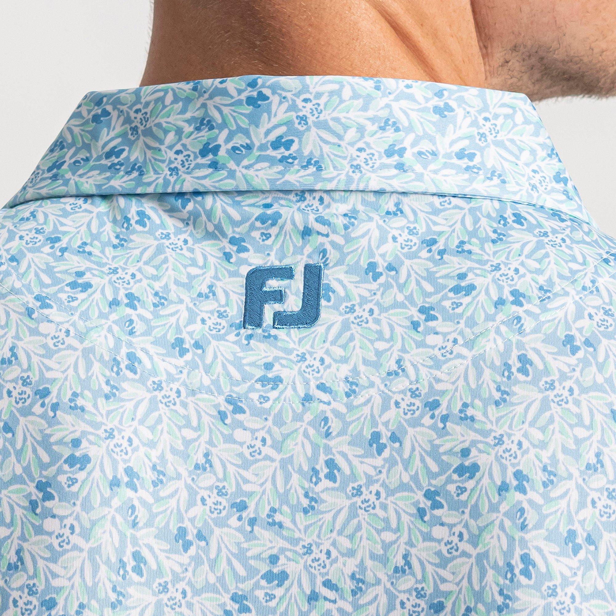 Men's Meadow Print Lisle Short Sleeve Polo