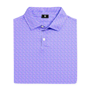 Polo &agrave; manches courtes Floral Mark en fil d'&Eacute;cosse pour hommes FOOTJOY
