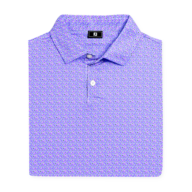 Men's Floral Mark Lisle Short Sleeve Polo