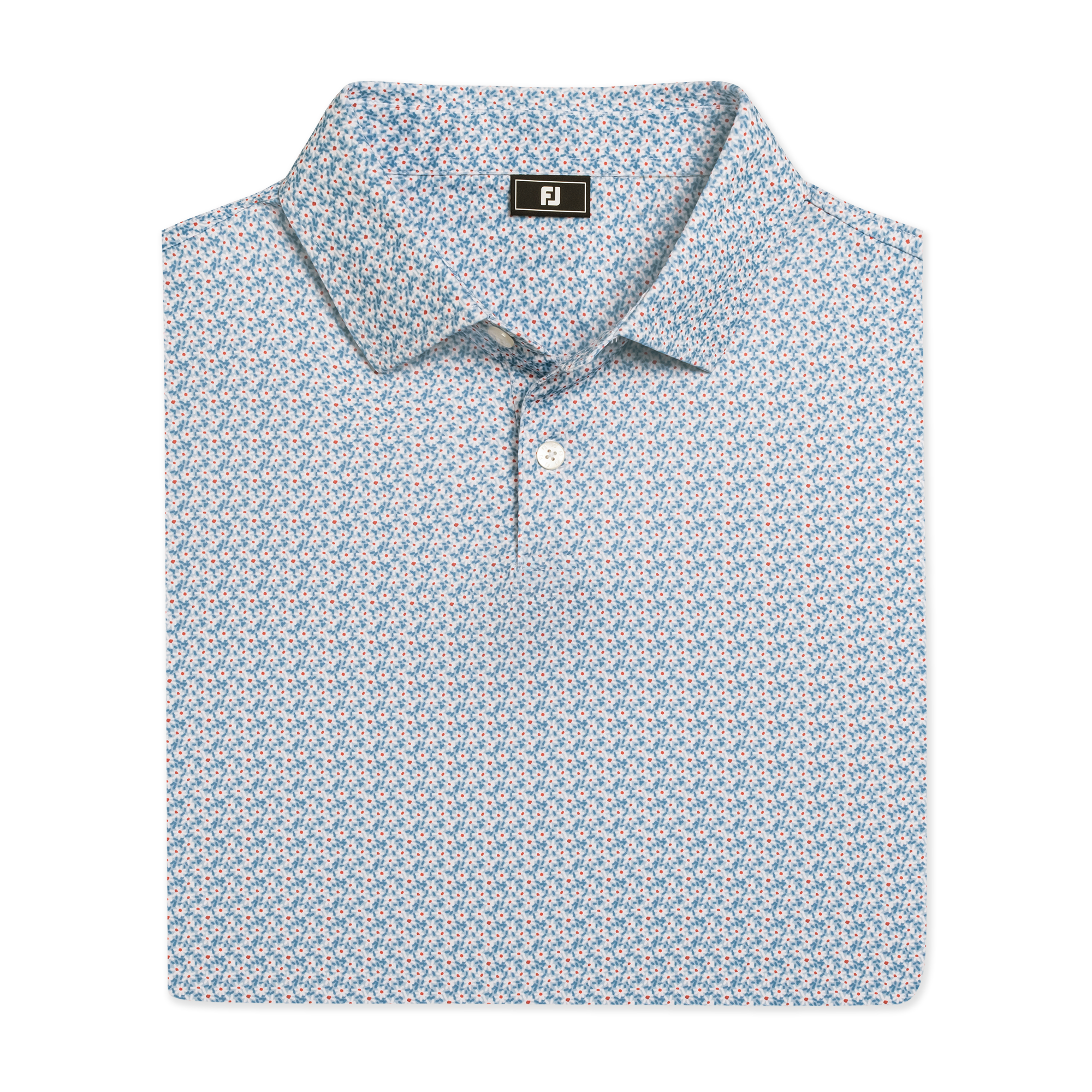 Men's Floral Mark Lisle Short Sleeve Polo