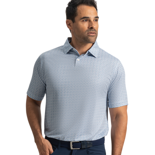 Polo &agrave; manches courtes Floral Mark Lisle pour hommes FOOTJOY
