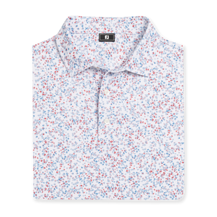 Polo &agrave; manches courtes avec imprim&eacute; floral aquarelle pour hommes FOOTJOY