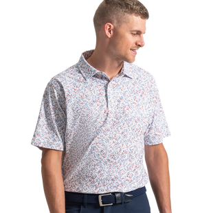 Polo &agrave; manches courtes avec imprim&eacute; floral aquarelle pour hommes FOOTJOY