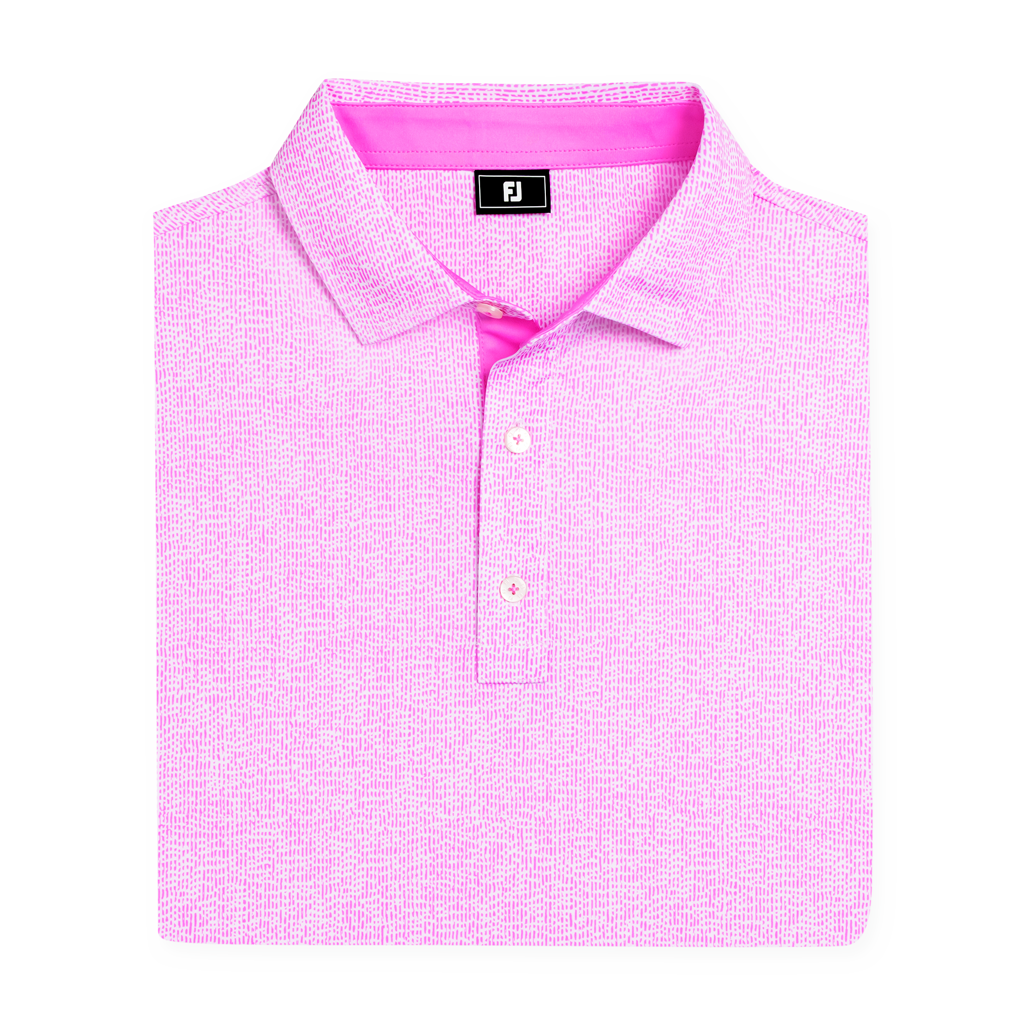 Men's Seersucker Print Lisle Short Sleeve Polo