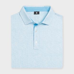 Polo en fil d'&Eacute;cosse &agrave; imprim&eacute; Seersucker pour hommes FOOTJOY