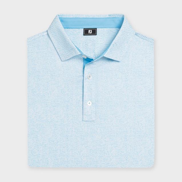 Men's Seersucker Print Lisle Short Sleeve Polo FOOTJOY