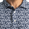Men's Hidden Palm Print Lisle Short Sleeve Polo