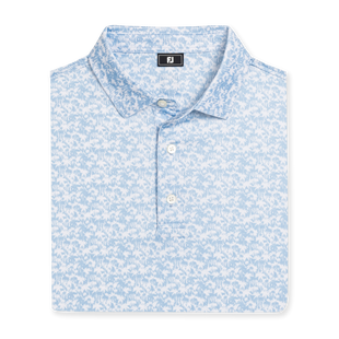Men's Hidden Palm Print Lisle Short Sleeve Polo FOOTJOY