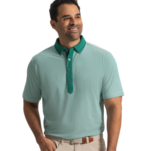 Men's Feeder Stripe Pique Short Sleeve Polo FOOTJOY