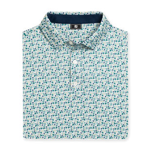 Polo en fil d'&Eacute;cosse imprim&eacute; Surfs Up pour hommes FOOTJOY