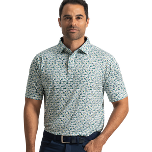 Polo en fil d'&Eacute;cosse imprim&eacute; Surfs Up pour hommes FOOTJOY
