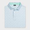 Men's Surfs Up Print Lisle Short Sleeve Polo