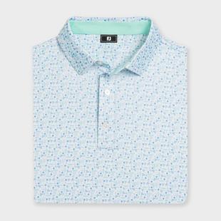 Men's Surfs Up Print Lisle Short Sleeve Polo FOOTJOY