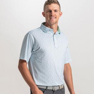 Men's Surfs Up Print Lisle Short Sleeve Polo FOOTJOY